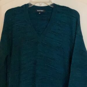 Ellen Tracy V-neck Tunic Sweater - Size Large